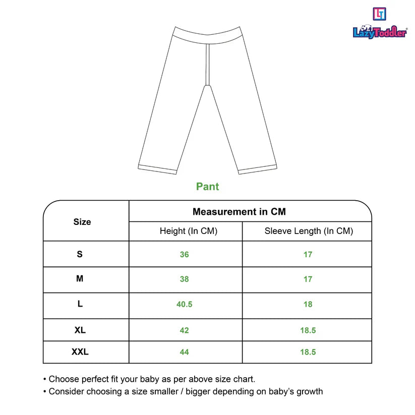 Pant And Shirt Set For Babies Ice-Cream Design