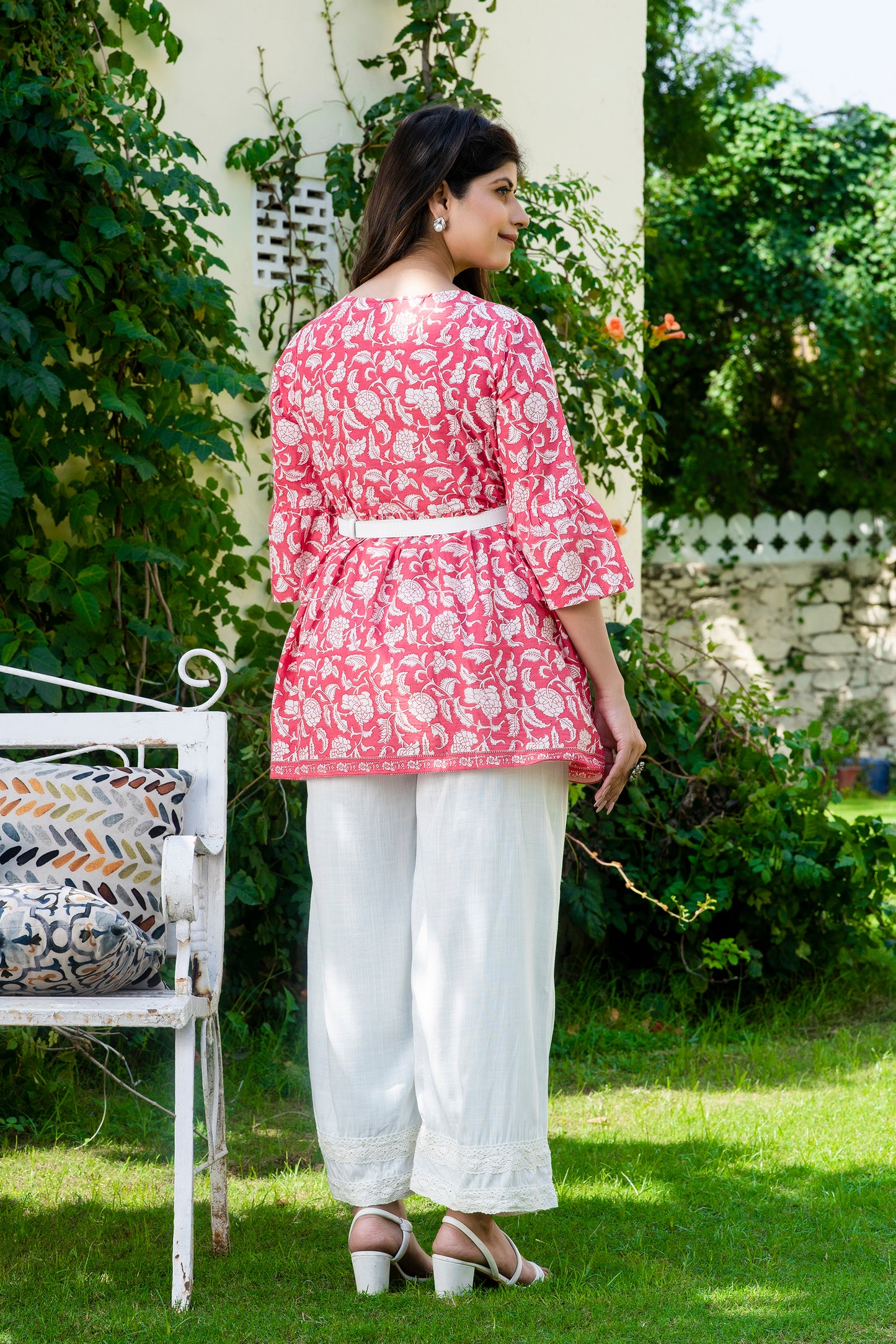 Carrot Floral Maternity And Nursing Top