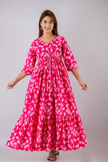 Maternity And Nursing Ginko Love Maxi Dress