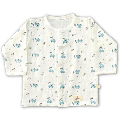 Pant And Shirt Set For Babies Blue Car Design