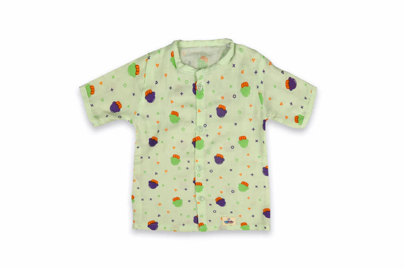 Half Shirt And Short Set For Babies Ice-Cream Design