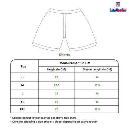Half Shirt And Short Set For Babies Ice-Cream Design