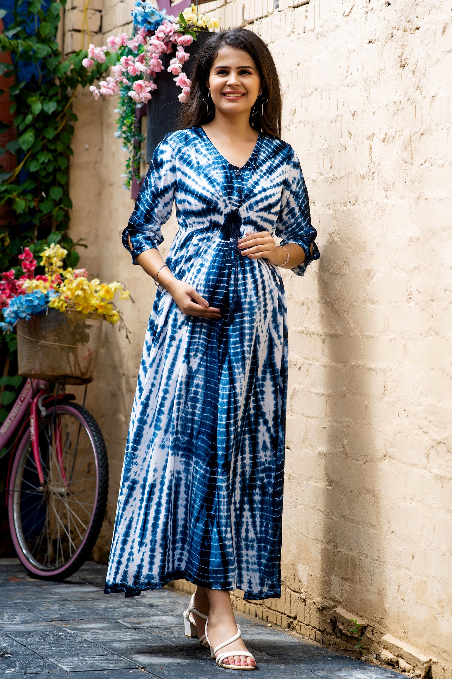 Blue Tie & Dye Lounge Wear