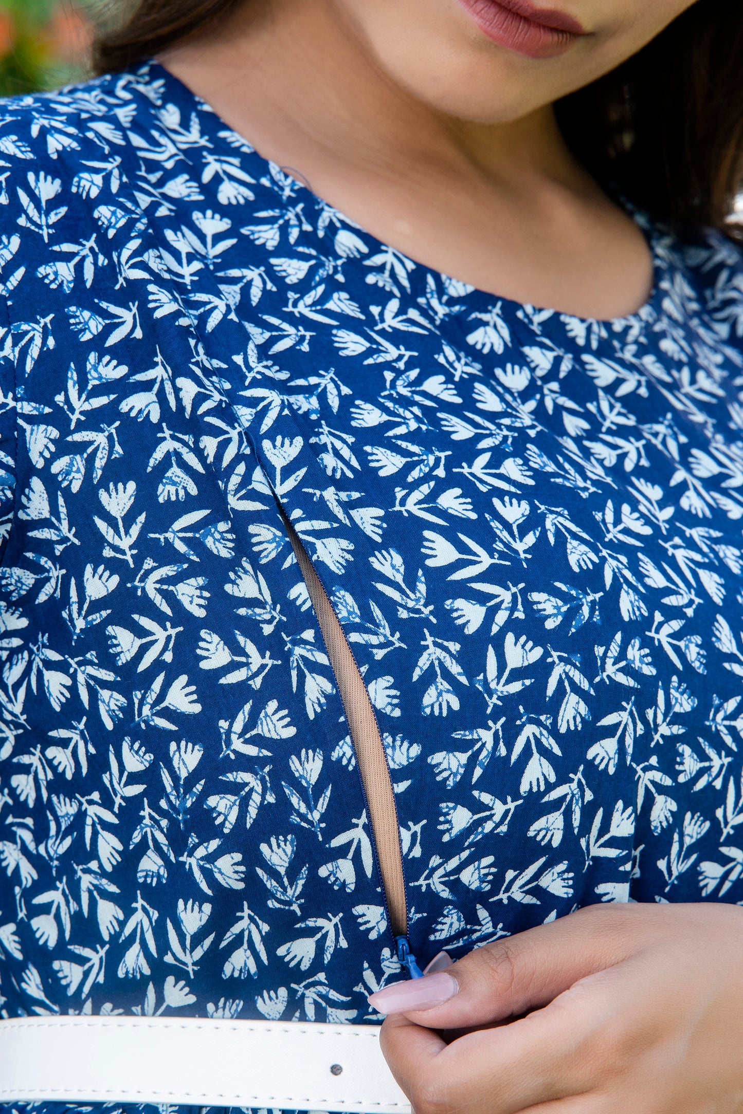 Blue Bud Maternity And Nursing Top