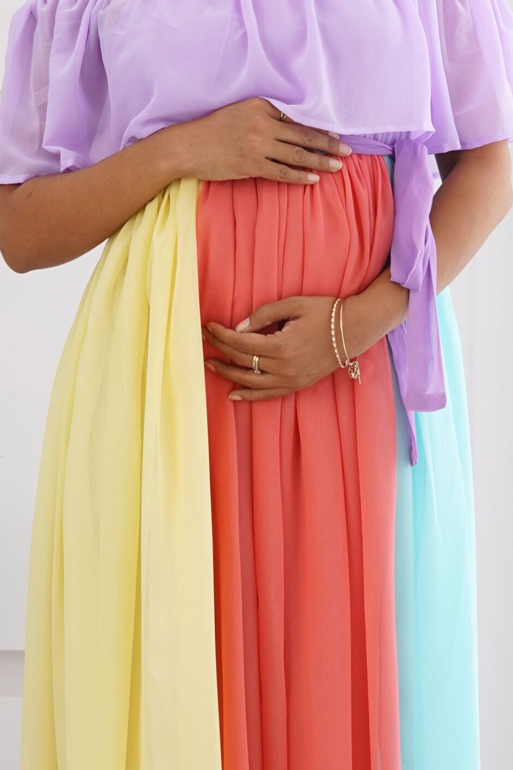 Pastel Bliss Baby Shower Photoshoot Dress/Gown