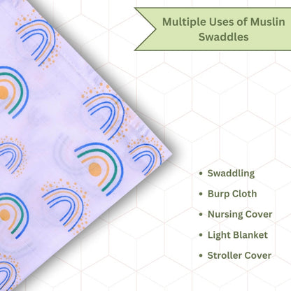 Muslin Swaddle Set Of 3 Mix Prints