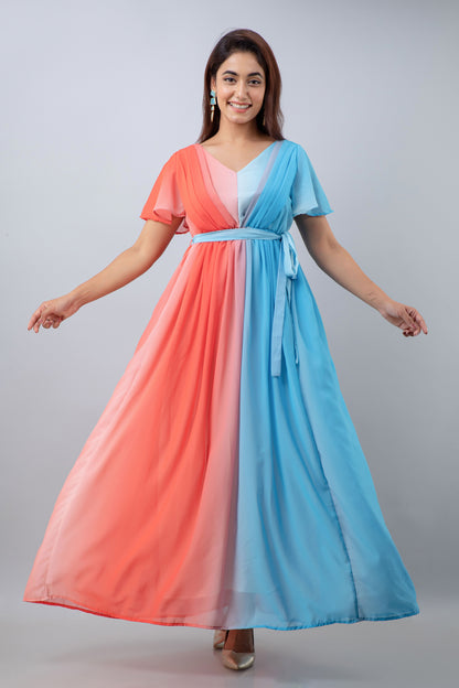 Coral Beach Maternity And Nursing Dress