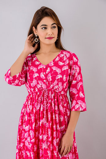 Maternity And Nursing Ginko Love Maxi Dress