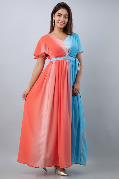 Coral Beach Maternity And Nursing Dress
