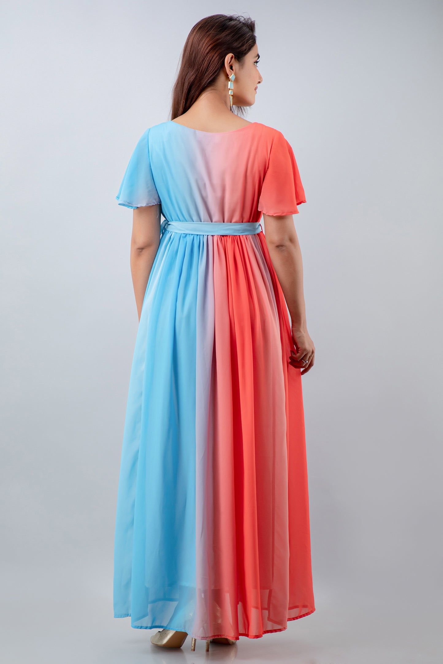 Coral Beach Maternity And Nursing Dress