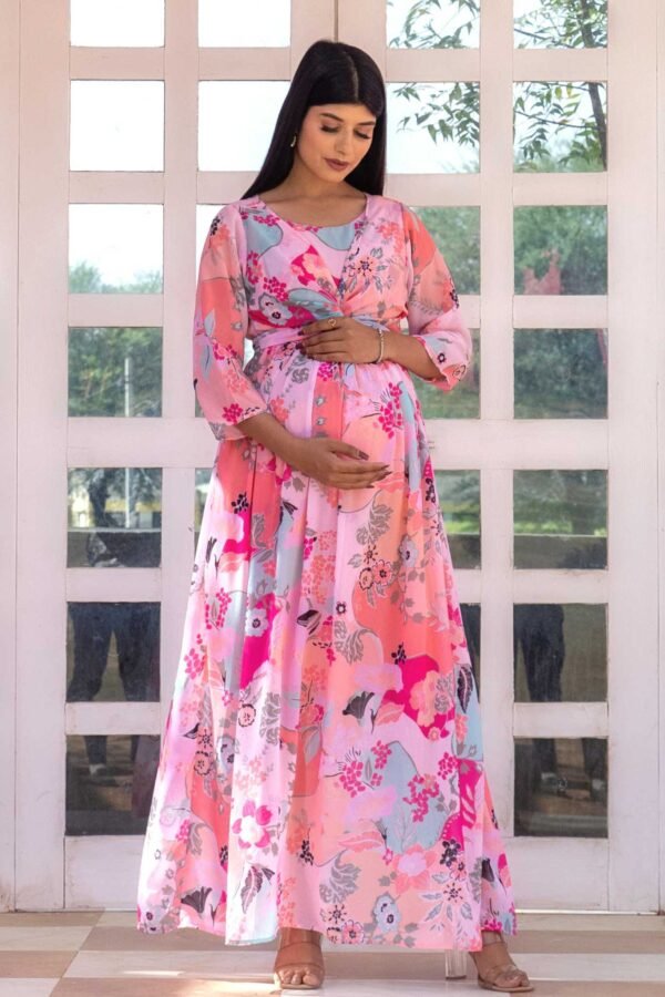 G508 3 Peach Maternity Shoot Baby Shower Trail Gown Size ALL  Style  Icon wwwdressrentin