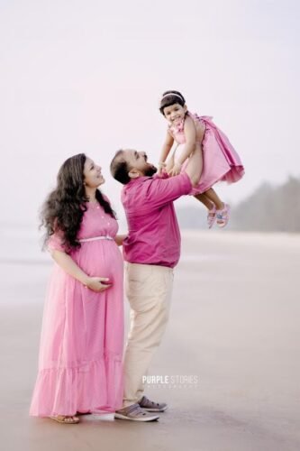 Pink Swiss dot maternity and nursing dress photo review