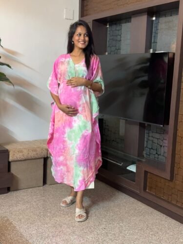 Pink Mint Maternity and Nursing Kaftan photo review