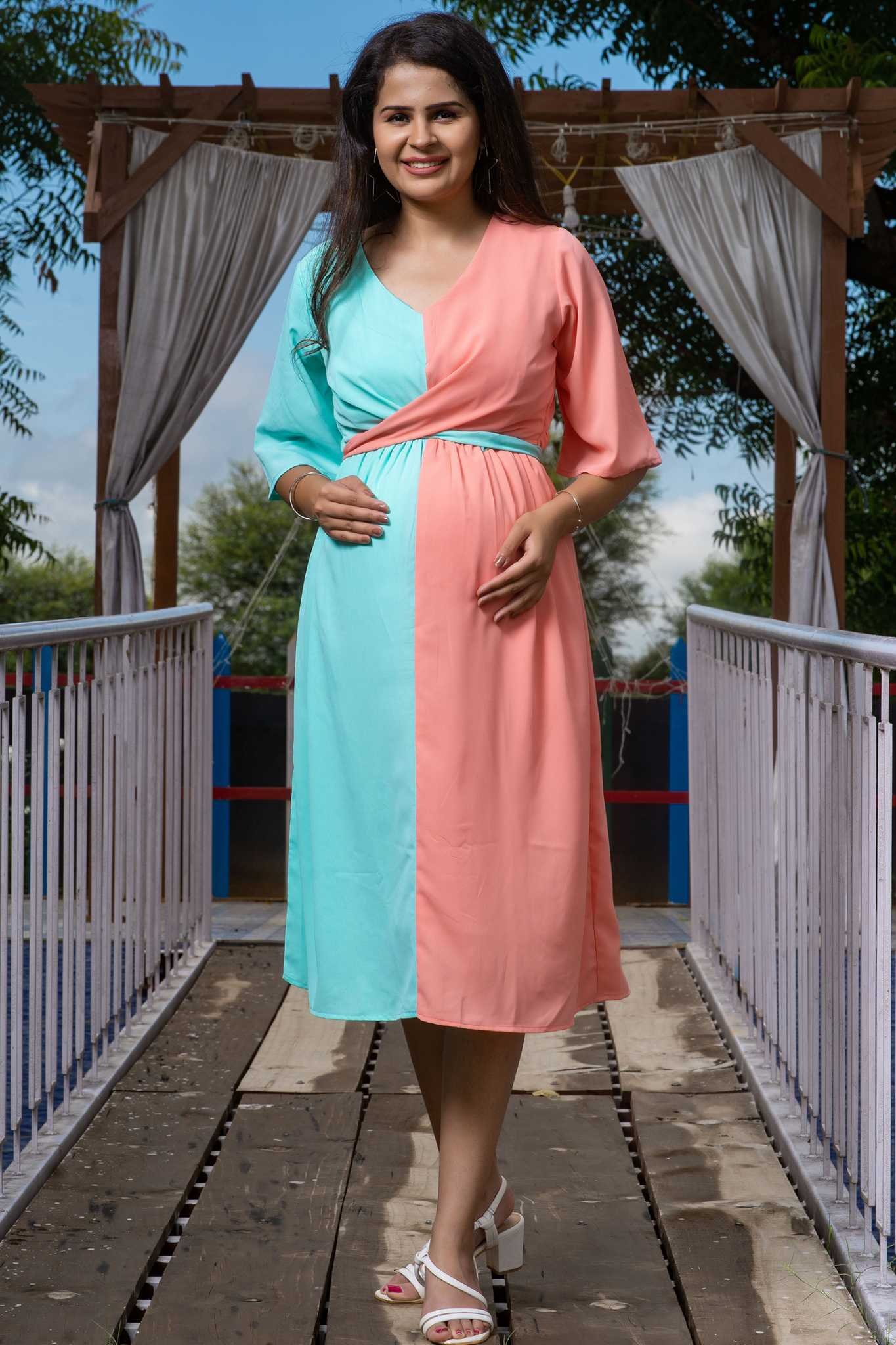 Sunday Midi Maternity and Nursing Dress - Moms wardrobe