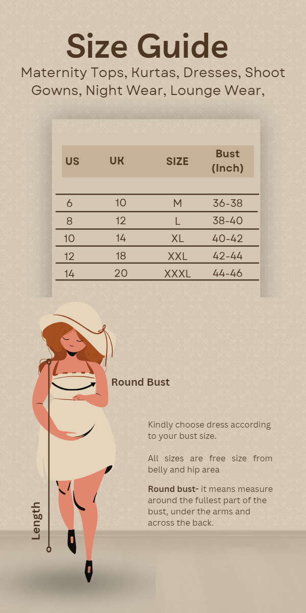 Maternity & Nursing Size Guide – After9