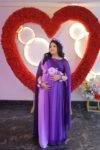 Luxe orchid cascade Maternity photoshoot dress photo review